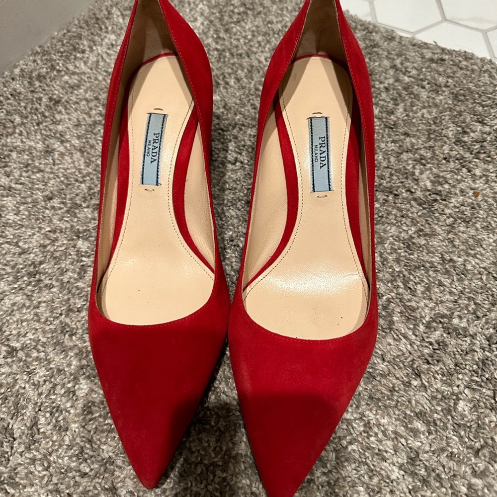Prada red heels